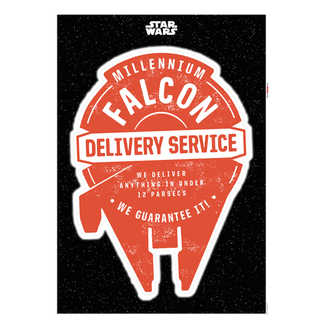 Fali Tetoválás - Star Wars Delivery Service - Méret 50 X 70 Cm