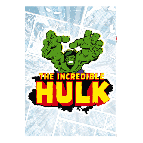 Fali Tetoválás - Hulk Comic Classic - Méret 50 X 70 Cm