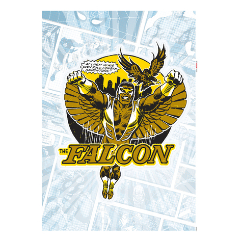 Fali Tetoválás - Falcon Gold Comic Classic - Méret 50 X 70 Cm