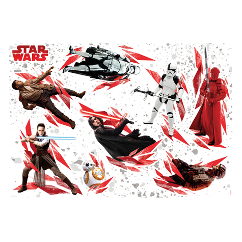 Fali Tetoválás - Star Wars Az Utolsó Jedik - Méret 100 X 70 Cm