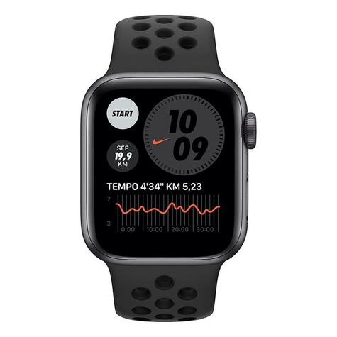 Apple Watch Ser. 6 Nike Cell 40 mm Alu szürke/Sport anthr.-sw