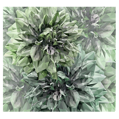 Fotó Háttérképek Gyapjú - Smaragdvirágok - Méret 300 X 280 Cm