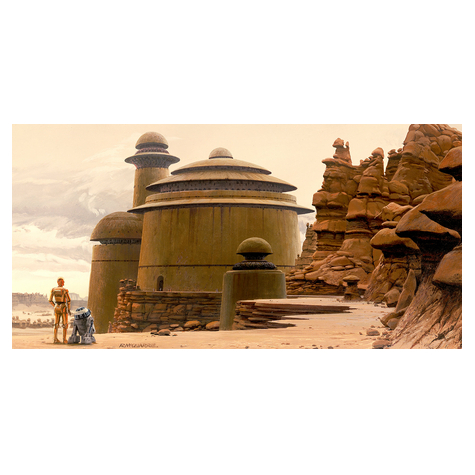Fotó Háttérképek Gyapjú - Star Wars Classic Rmq Jabba Palotája - Méret 500 X 250 Cm