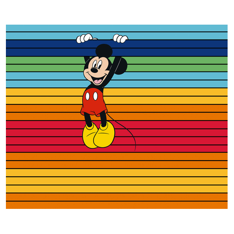 Fotó Háttérképek Gyapjú - Mickey Magic Rainbow - Méret 300 X 250 Cm