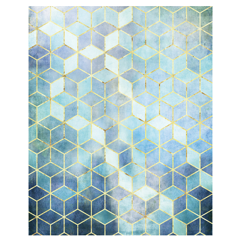Fotó Háttérképek Gyapjú - Mosaic Azzuro - Méret 200 X 250 Cm