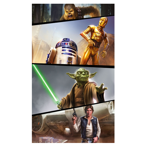 Fotó Háttérképek Gyapjú - Star Wars Moments Lázadók - Méret 120 X 200 Cm