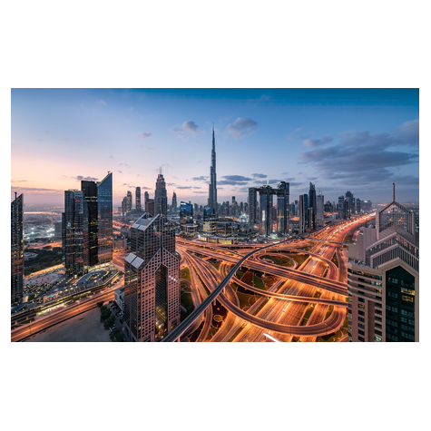 Fotó Háttérképek Gyapjú - Lights Of Dubai - Méret 450 X 280 Cm