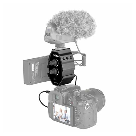 Boya Audio Adapter By-Mp4 Okostelefonokhoz, Dslr Fényképezőgépekhez, Kamerákhoz, Videokamerákhoz