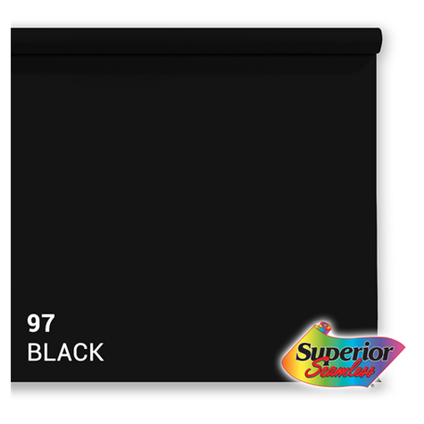 Superior Háttérpapír 97 Fekete 3,56 X 15m