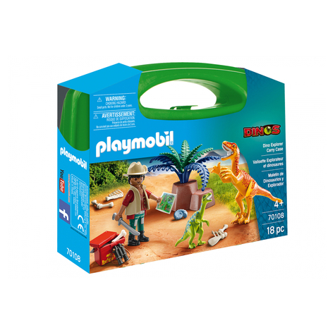 Playmobil Dinos - Dinoszaurusz És Felfedező Aktatáska (70108)