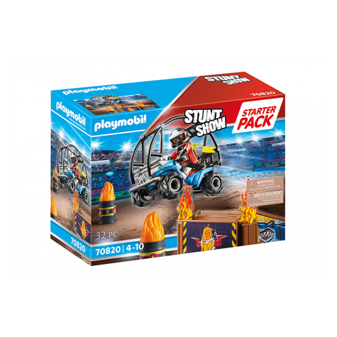 Playmobil Stuntshow - Starter Pack Stuntshow Quad Tűzoltó Rámpával (70820)