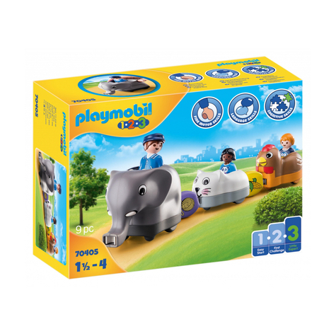 Playmobil 1.2.3 - My Push Animal Train (70405)