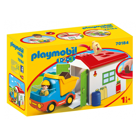 Playmobil 1.2.3 - Teherautó Szortírozó Garázzsal (70184)