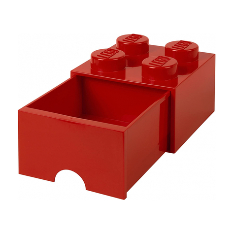 Lego Tároló Tégla Fiók 4 Piros (40051730)