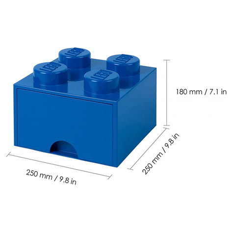 Lego Tároló Tégla Fiók 4 Kék (40051731)
