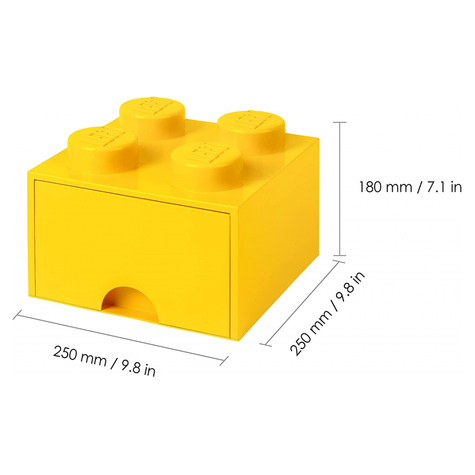 Lego Tároló Tégla Fiók 4 Sárga (40051732)