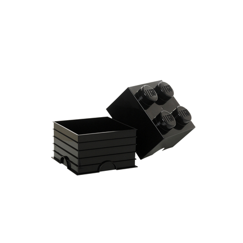 Lego Tároló Tégla 4 Fekete (40031733)