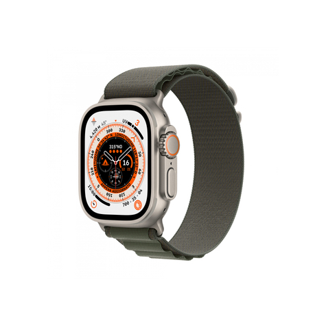 Apple Watch Ultra Gps + Cellular 49 Mm-Es Titánium Zöld Alpesi Hurok Mqfn3fd/A
