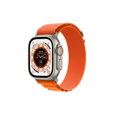 Apple Watch Ultra Gps + Cellular 49 Mm-Es Titánium Narancssárga Alpine Loop Mqfl3fd/A