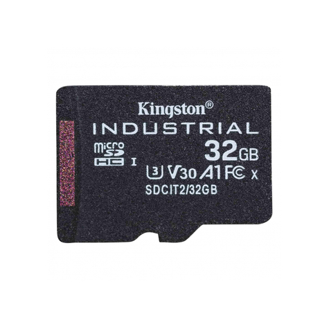 Kingston Industrial Microsdhc 32gb C10 A1 Pslc Sdcit2/32gbsp 32gb Pslc Sdcit2/32gbsp