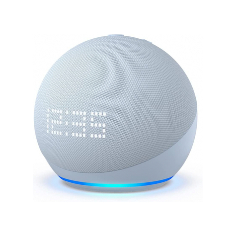 Amazon Echo Dot (5. Generáció) Órával - Szürke Kék - B09b8rvkgw