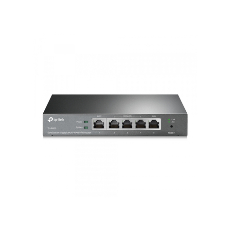 Tp-Link Safestream Gigabit Multi-Wan Vpn Router Fekete Tl-R605 Tl-R605