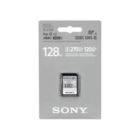 Sony Sdxc E Sorozat 128gb Uhs-Ii Class 10 U3 V60 - Sfe128