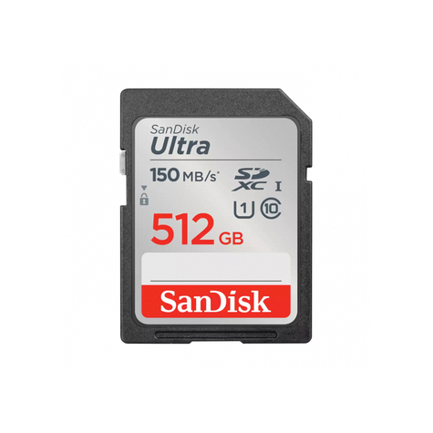 Sandisk Ultra 512gb Sdxc 150mb/S Bővített Kapacitás Sdsdunc-512g-Gn6in