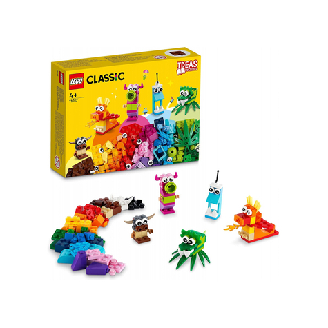 Lego Classic - Kreatív Szörnyek, 140 Darab (11017)