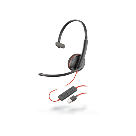 Poly Headset Blackwire C3210 Monaurális Usb-A Fekete - 209744-104