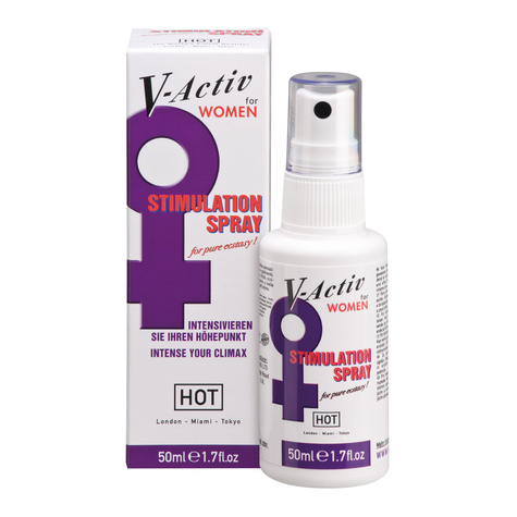 Krémek Gélek Lotionok Spray Stimuláns : Hot V-Active Stimu Spray Women 50 M