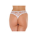 Woman Brief : Sheer Pattern Crotchless White G-String