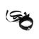 Szatén Megjelenésű Fekete Nyakörv O-Gyűrűvel