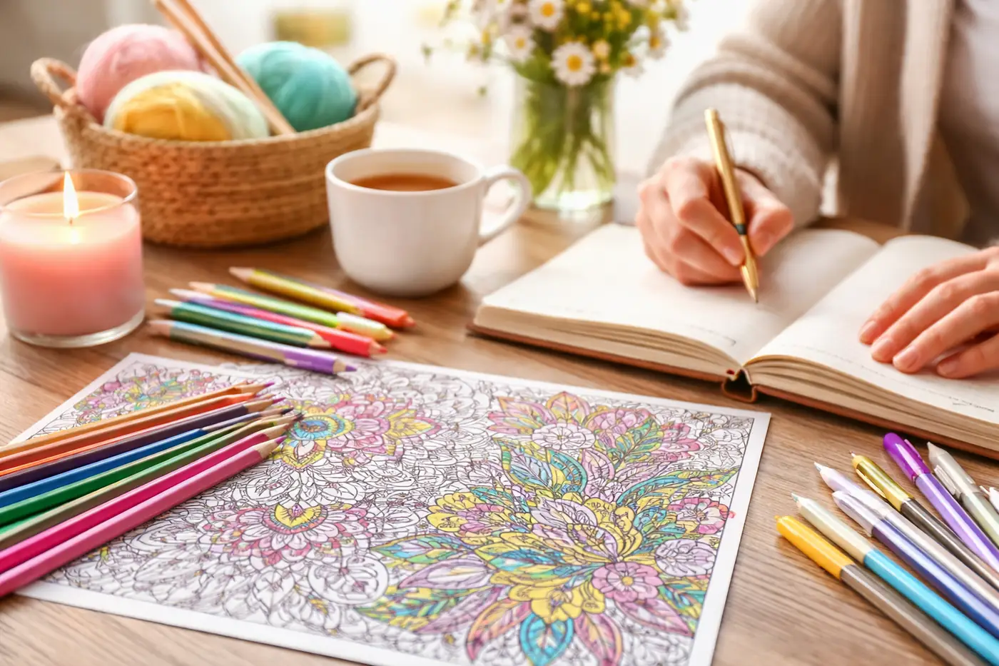 Stresszoldó kreatív tevékenységek otthon